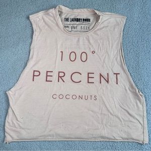 The Laundry Room Crop Muscle Tee One Size